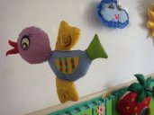 幼儿园玩教具制作：布艺制作——小鸟