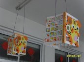 幼儿园环境布置楼道：吊饰——两只老虎