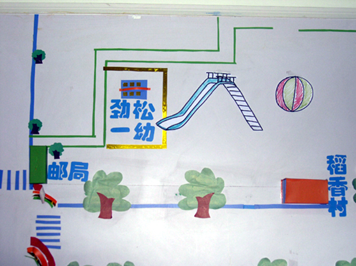 幼儿园环境布置墙面:北京市幼儿园地图