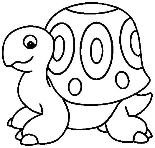 幼儿园动物简笔画:小乌龟