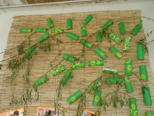 幼儿园环境布置:墙面布置——垂柳