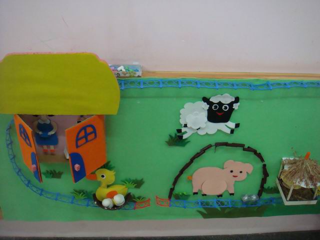 幼儿园环境布置墙面:小动物的家